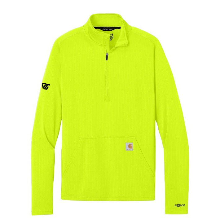 Men's Carhartt Force Half Zip Grid Fleece - VTI