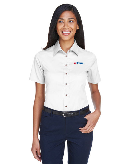 Harriton Ladies Short Sleeve Twill Shirt