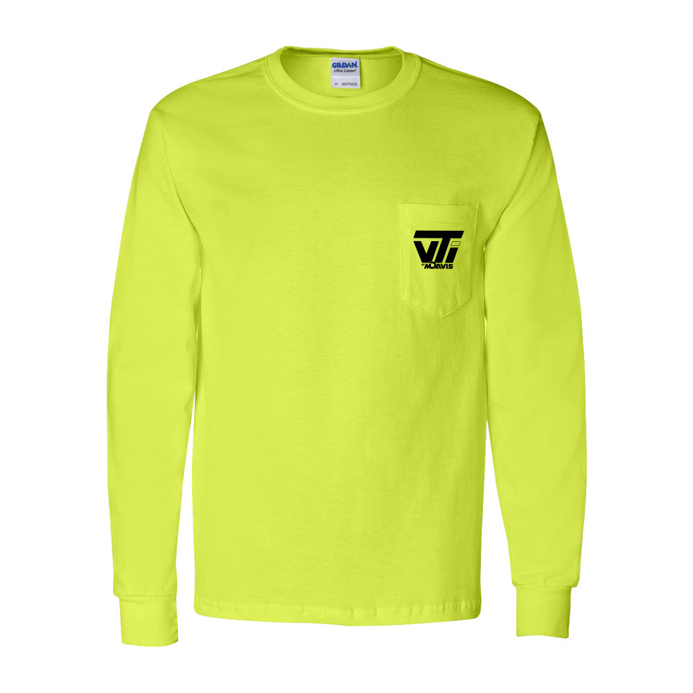 Gildan Long Sleeve Pocket Tee Shirt - VTI