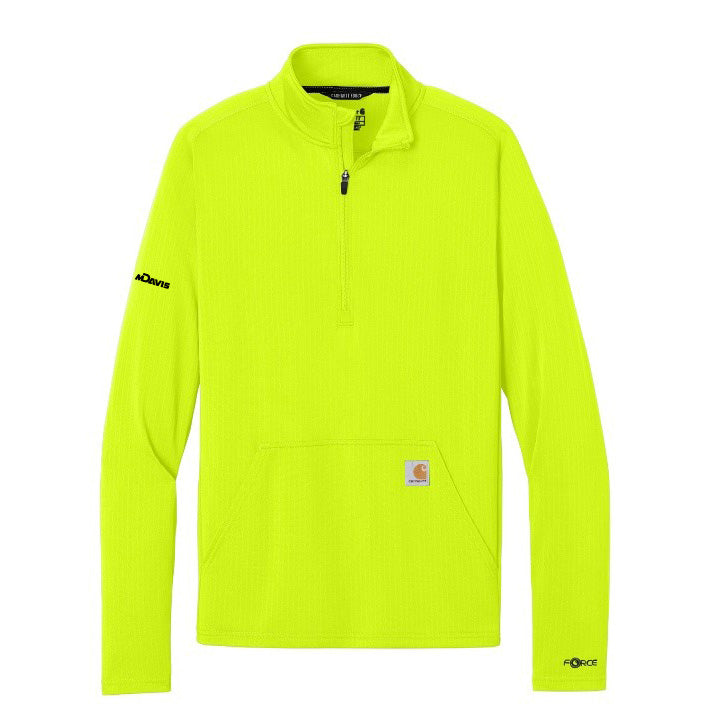 Men's Carhartt Force Half Zip Grid Fleece