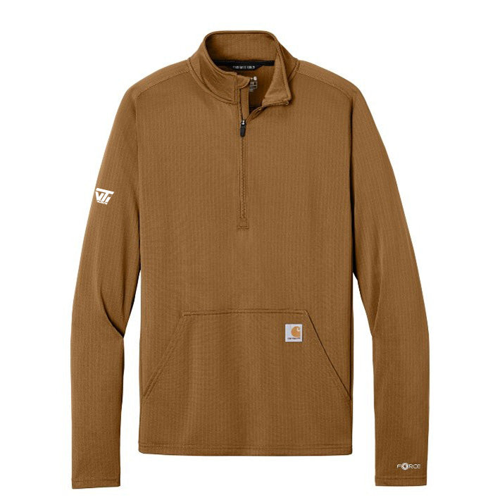 Men's Carhartt Force Half Zip Grid Fleece - VTI