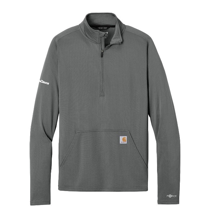 Men's Carhartt Force Half Zip Grid Fleece