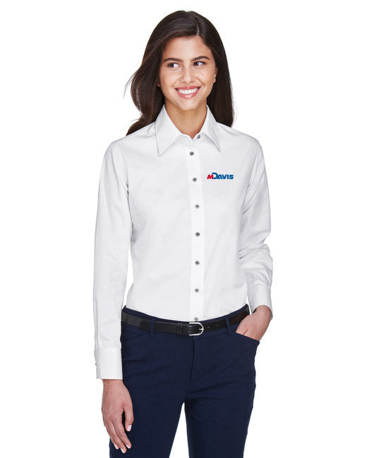Harriton Ladies Long Sleeve Twill Shirt