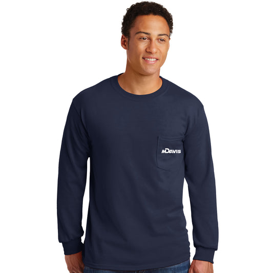Gildan Long Sleeve Pocket Tee Shirt