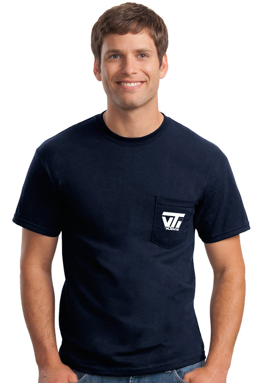 Navy T-Shirt with Pocket - VTI