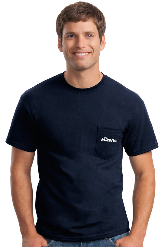 Navy Gildan T-Shirt with Pocket